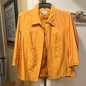 Coldwater Creek Vibrant Orange Jacket